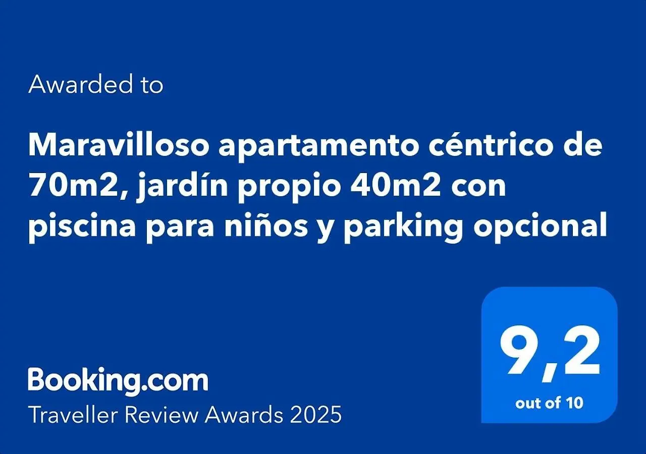 Maravilloso Apartamento Centrico De 70M2, Jardin Propio 40M2 Con Piscina Para Ninos Y Parking Opcional Málaga 0*,  Spanje